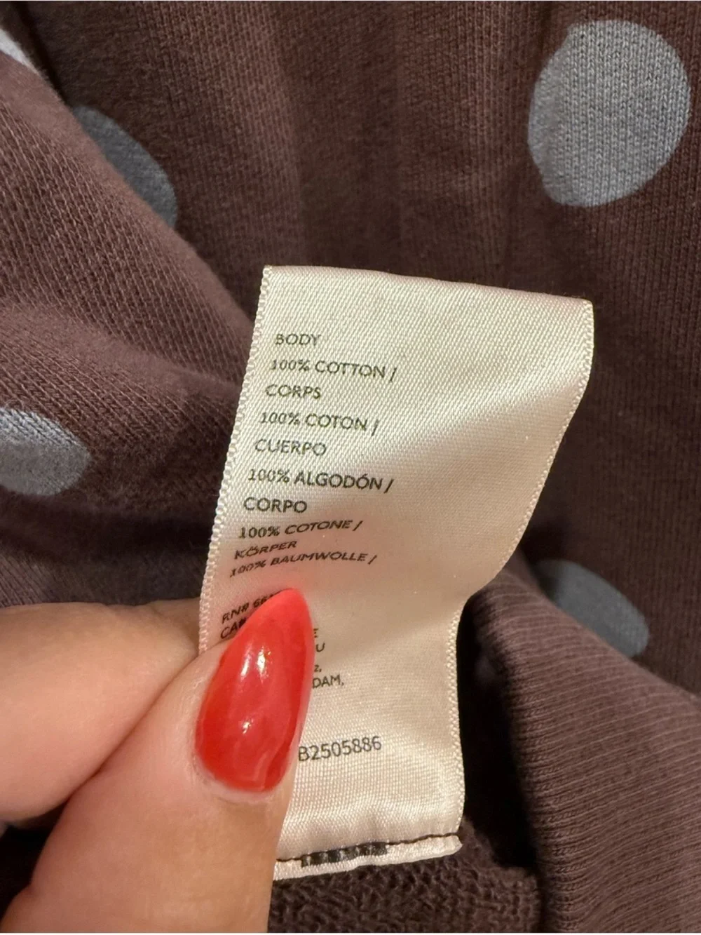 Free People Spot On Half Zip Sweatshirt